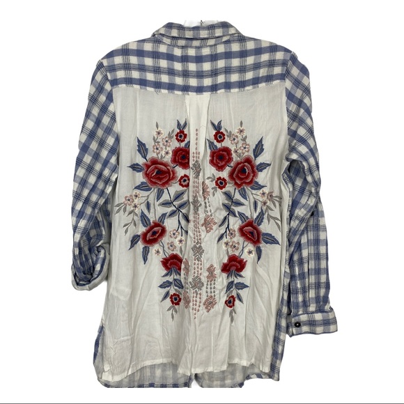 NWT Anthropologie Kyla SEO top  Boho Gingham Small - Picture 3 of 8